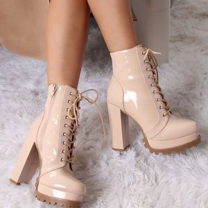 Fashion Nova Nude Booties